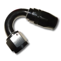 136 Reusable -06 150 Degree Black Hose End