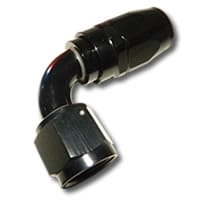 136 Reusable -06 90 Degree Black Hose End