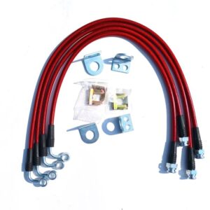 JK-Jeep Wrangler-Brake Line Kit-Red
